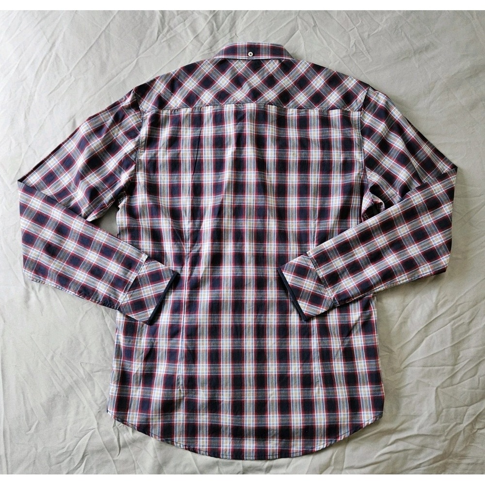7‎ Diamonds Long Sleeve Shirt Mens Large Plaid Play By Play Performance - Picture 3 of 6